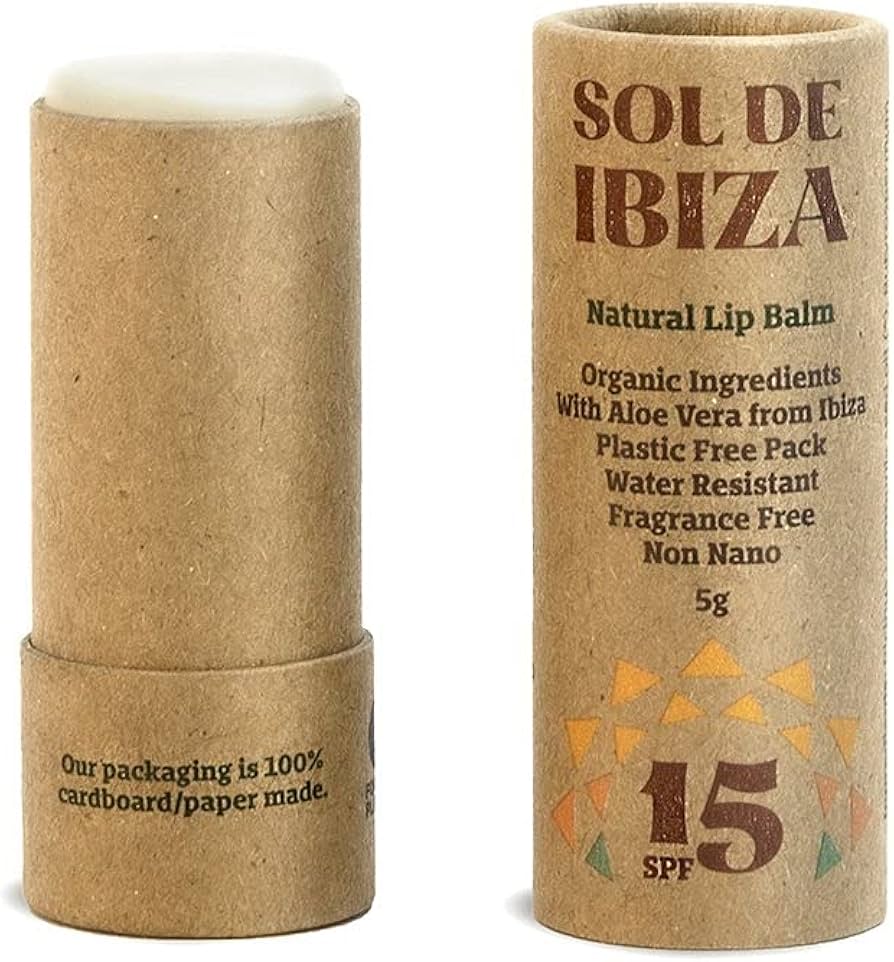 Bálsamo labial natural SPF15 – Hidratación y protección solar en envase biodegradable