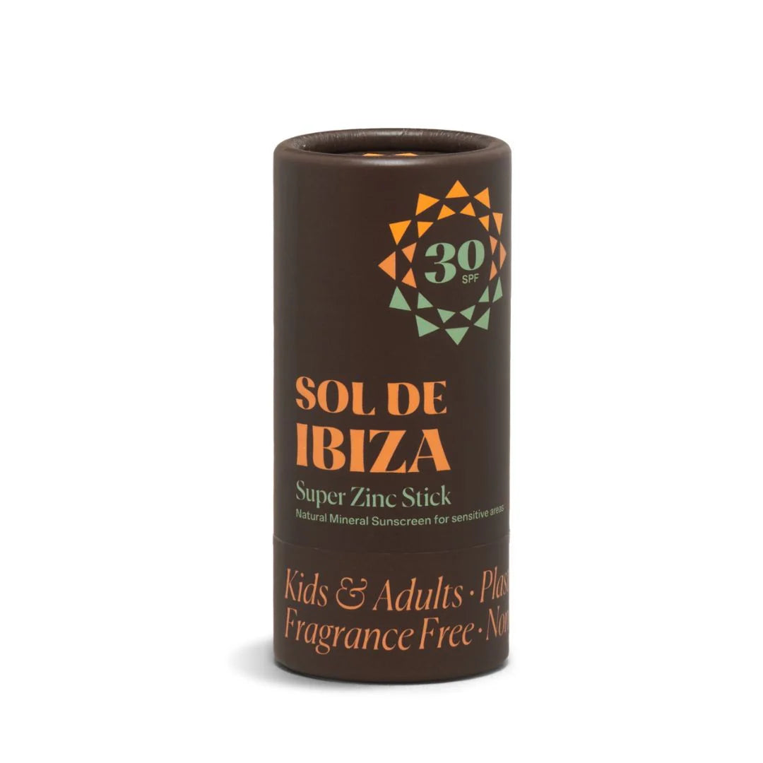 Protector Solar Super Zinc en stick 45gr SPF30- Natural y en envase biodegradable