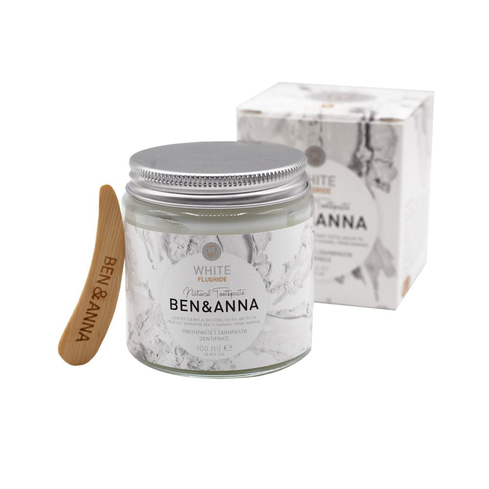 Dentífrico en crema Ben&Anna - White con flúor