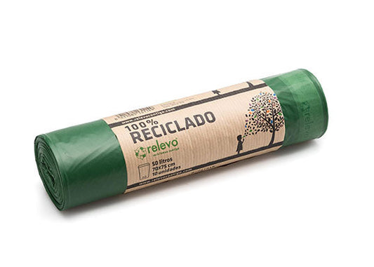 Bolsa de basura Relevo verde - 50L