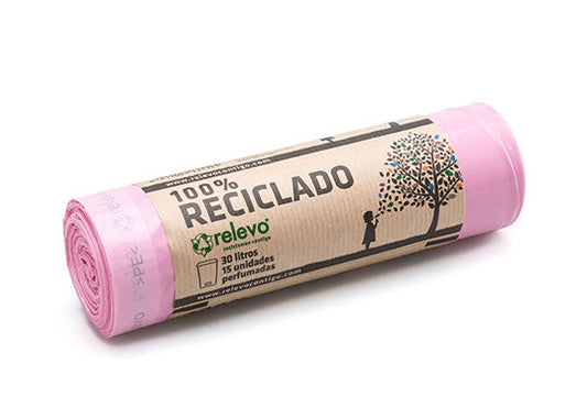 Bolsa de basura Relevo rosa - 30L