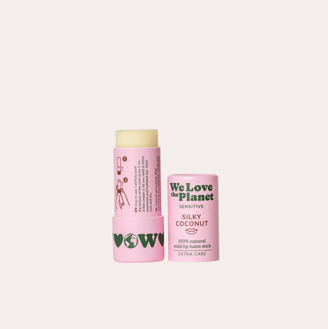Bálsamo labial natural en cartón -Silky Coconut