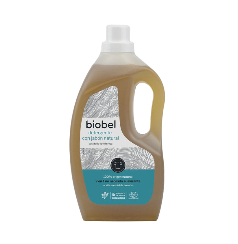 Jabón detergente ecológico Biobel para la colada