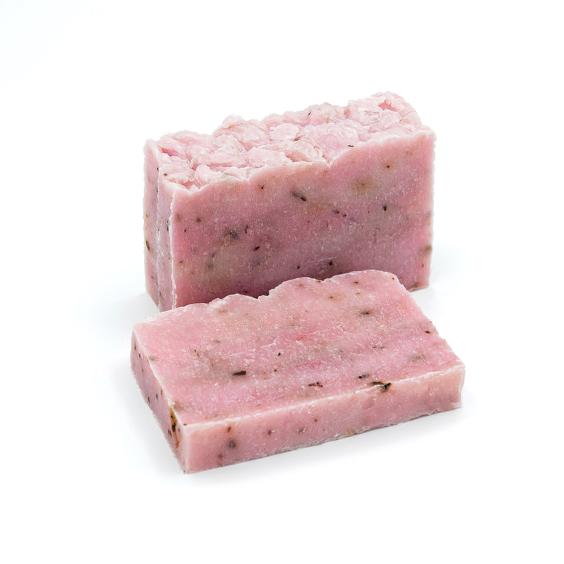 Jabón natural artesanal de rosa mosqueta, oliva y coco